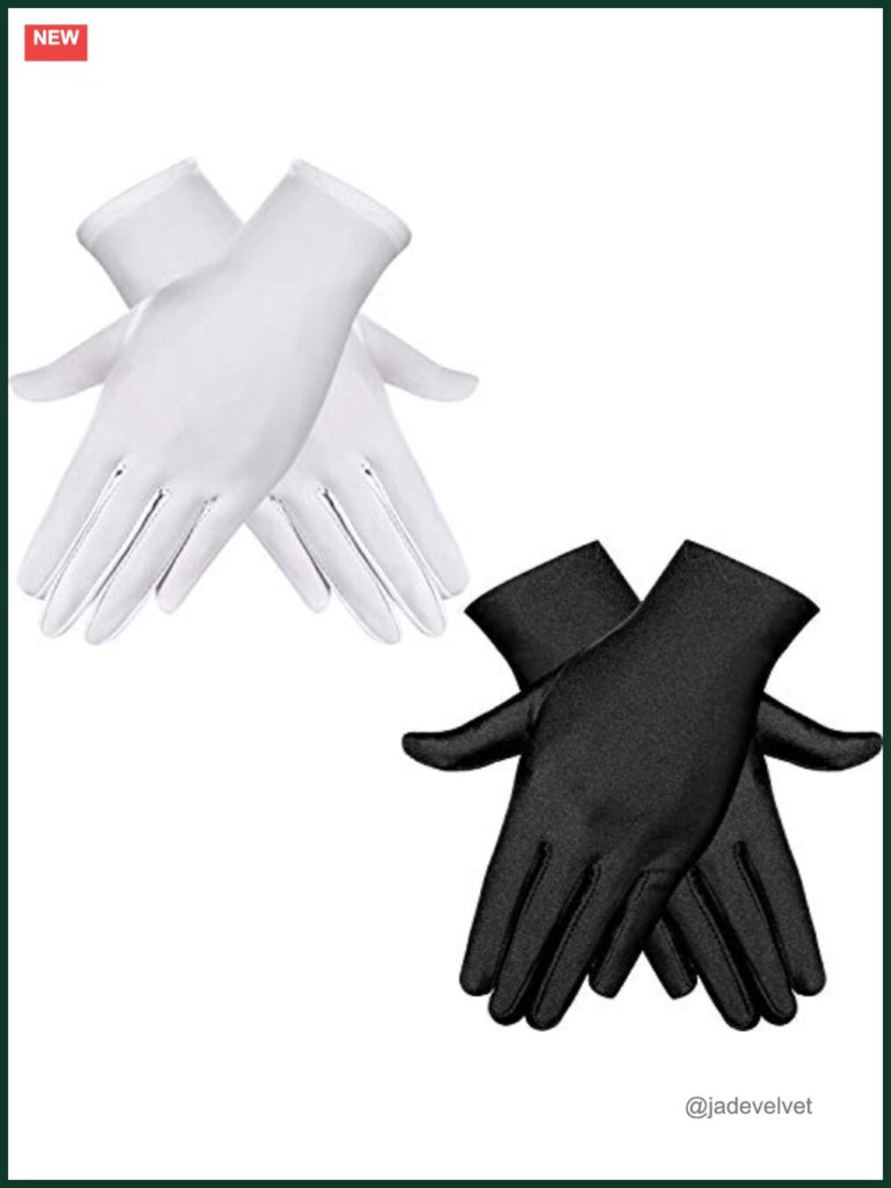 HESTYA Spandex Gloves Short Stretchy Costume Unisex Formal Party